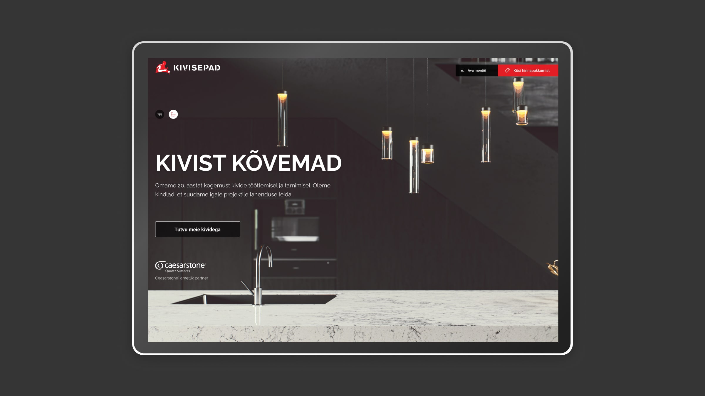 Kivisepad-desktopi esileht